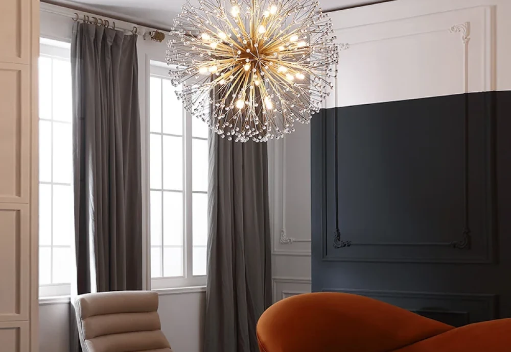 abstract globe chandelier